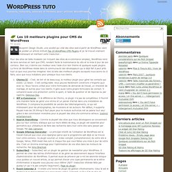 Les 10 meilleurs plugins pour CMS de WordPress
