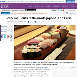 Les 5 meilleurs restaurants japonais de Paris