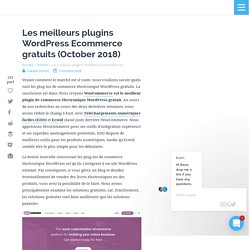 Les meilleurs plugins WordPress Ecommerce gratuits (October 2018)