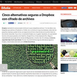 Mejores alternativas seguras a Dropbox