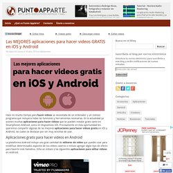 Las MEJORES aplicaciones para hacer videos GRATIS en iOS y Android