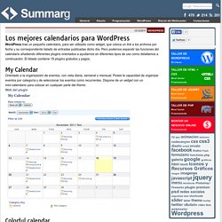 Los mejores calendarios para WordPress