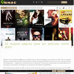 Dónde ver películas gratis online en español y subtituladas