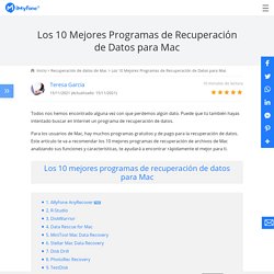 Los 10 Mejores Programas de Recuperación de Datos para Mac