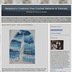 Angel Stitch Scarf - Meladora's Free Crochet Patterns & Tutorials