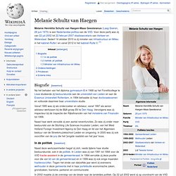 Melanie Schultz van Haegen