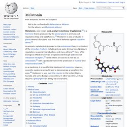 Melatonin - Wikipedia