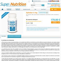 DHEA, 7 KETO, Melatonine, Pregnenolone - Epitalon 3 mg - Super-Nutrition