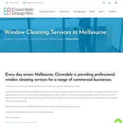 Commercial Window Cleaning Melbourne