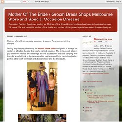 Some facts about Melbourne’s Mother of the Bride and Mother of the Groom boutique
