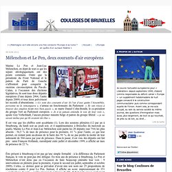 Mélenchon et Le Pen, deux courants d'air européens