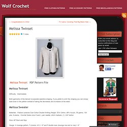 Melissa Twinset « Wolf Crochet