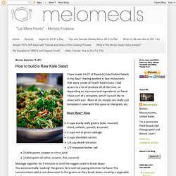 MELOMEALS: How to build a Raw Kale Salad