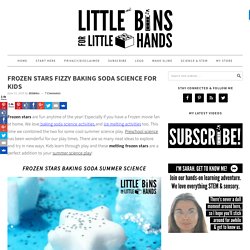 Frozen Stars Melting Baking Soda Science Summer Activity