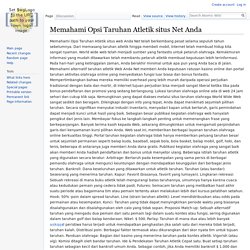 Memahami Opsi Taruhan Atletik situs Net Anda - Atomic Wiki