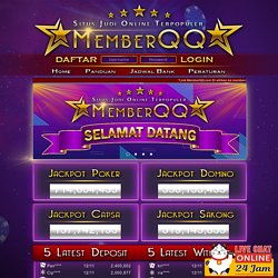 MemberQQ : Pkv Games Online, Situs BandarQ, Situs Poker, Bandar Poker, Judi QQ Online