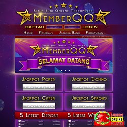 MemberQQ : Pkv Games Online, Situs BandarQ, Situs Poker, Bandar Poker, Judi QQ Online