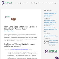 How Long Does a Members Voluntary Liquidation Process Take?