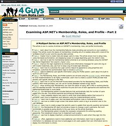 ASP.NET.4GuysFromRolla.com: Examining ASP.NET 2.0&#039;s Members