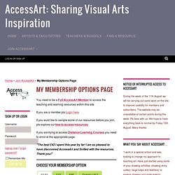 AccessArt: Visual Arts Teaching, Learning & Practice