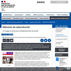 Mémento de cybersécurité