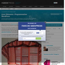 Mémento WordPress