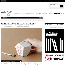 Memo-Blocks by Dave Hakkens