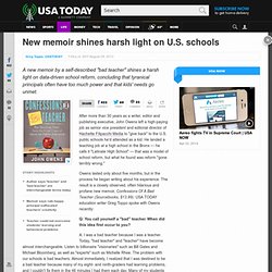 New memoir shines harsh light on U.S. schools