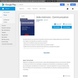 Aide-mémoire - Communication par Georges Séror – Livres sur Google Play