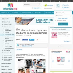 Mémoires infirmiers