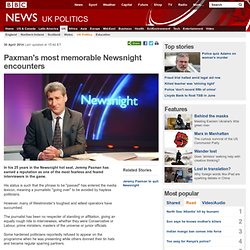 Paxman's most memorable Newsnight encounters