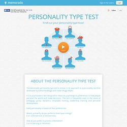 Personality Type Test for free
