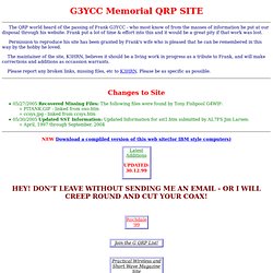 Memorial to G3YCC - QRP SITE