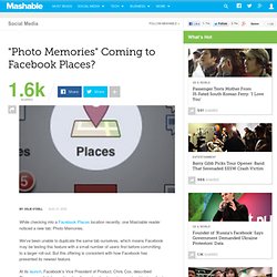 “Photo Memories” Coming to Facebook Places?