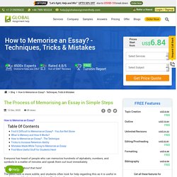 How to Memorise an Essay? - Hack Your Brain!