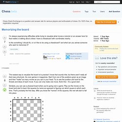 memorization - Memorizing the board - Chess Stack Exchange