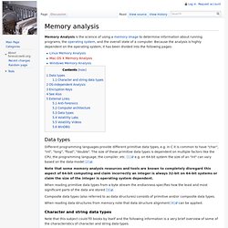 Memory analysis - ForensicsWiki
