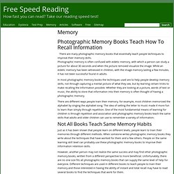 Memory Archives » Free Speed Reading