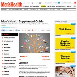 The Supplement Center at MensHealth.com