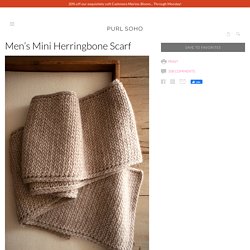Men’s Mini Herringbone Scarf