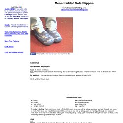 Men's Padded Sole Slippers