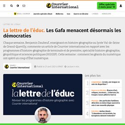 Les Gafa menacent désormais les démocraties