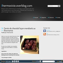 Carrés de chocolat façon mendiants au thermomix - thermovivie.overblog.com