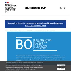 Circulaire du 8-8-2016 relative au droit à l'éducation pour tous les enfants