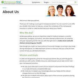 About Us - Menopausal Portal