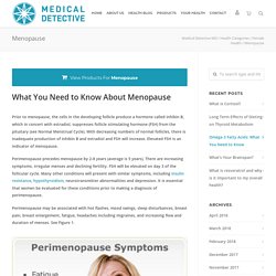 Menopause - Medical Detective MD