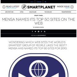 Mensa names its Top 50 sites on the Web