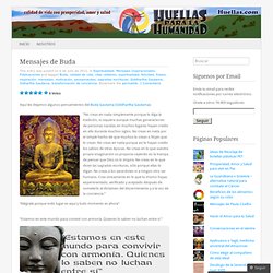 Mensajes de Buda « Huellas para la Humanidad