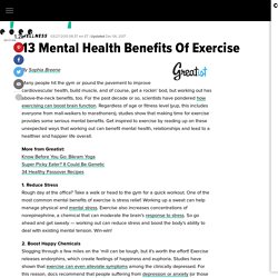 13 Mental Health Benefits Of Exercise