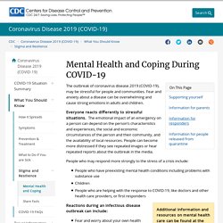 Mental Health and Coping During COVID-19